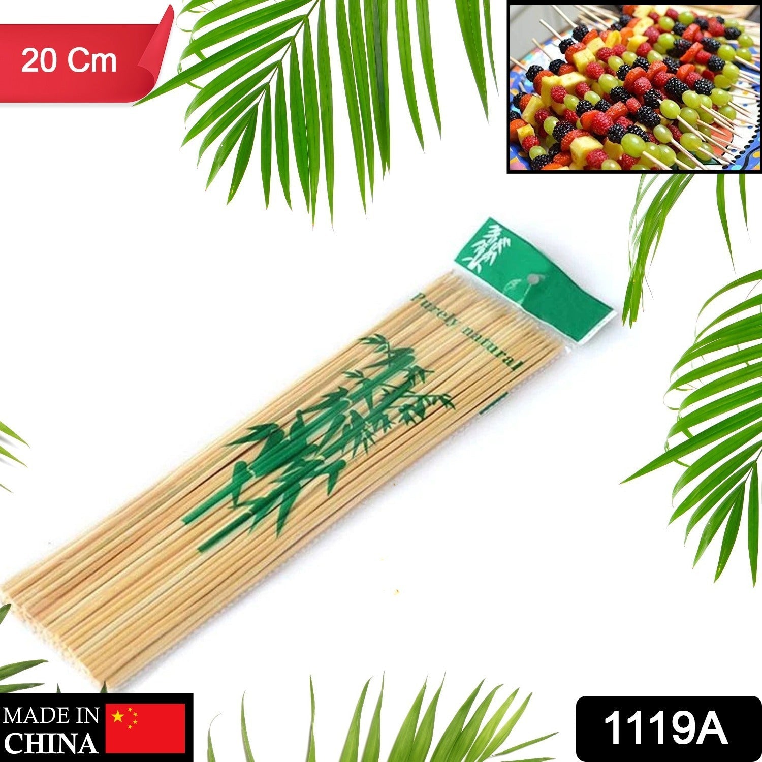 1119A Camping Wooden Color Bamboo BBQ Skewers Barbecue Shish Kabob Sticks Fruit Kebab Meat Party Fountain Bamboo BBQ Sticks Skewers Wooden (20cm) 1119A Camping Wooden Color Bamboo BBQ Skewers Barbecue Shish Kabob Sticks Fruit Kebab Meat Party Fountain Bamboo BBQ Sticks Skewers Wooden (20cm)